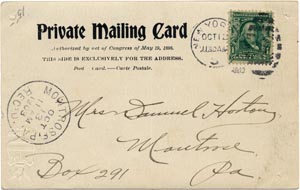 1903 Private Mailing Card